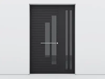 Aluminium door 208 3D model