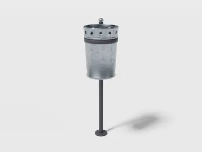 Street elements pack v2 Low-poly 3D model