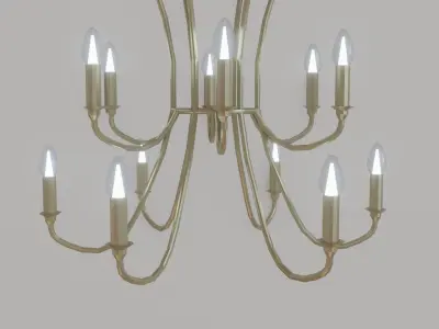 rustic Chandelier Free low-poly 3D model