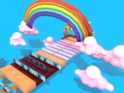 Cute Platformer Asset Pack - Candy Low-poly 3D model
