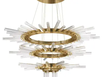 MAJESTIC CHANDELIER Low-poly 3D model
