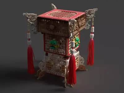 Chinese Palace Lantern  3D model 9