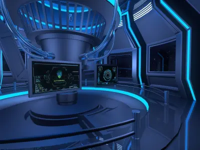 Sci Fi Room 3D model