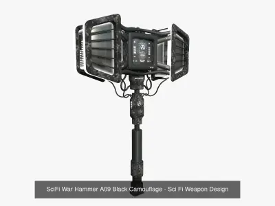 10 SciFi Weaponry I Collection - Sci Fi Weapon Design 3D Model Pack