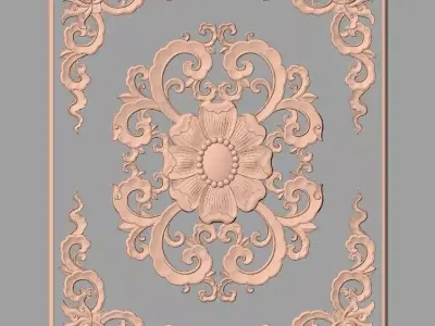 Artcam Aspire 3D relief models STL Files used for CNC E570 3D model