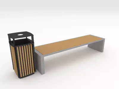 Bench Park 35 3D model