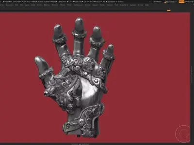 Robot hand a01 3d print model 3D print model