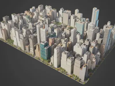 City R1 MAYA Low-poly 3D model