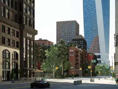 3D City Streets 3D model