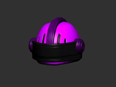 helmet high poly sculpt 3d printable  3D model
