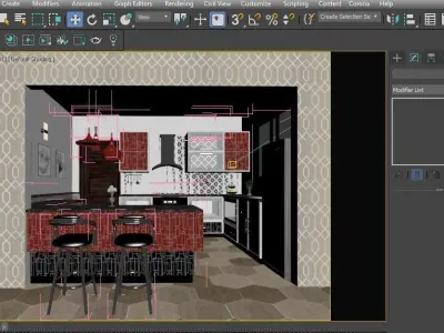 kitchen interior 3d model 3D model