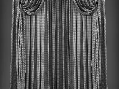 Curtain 3D model 331 Low-poly 3D model