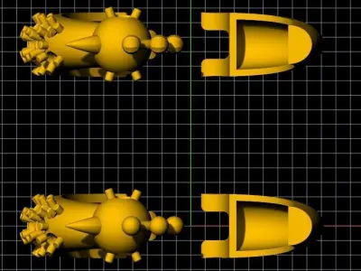 Peacock Hoop Earrings 3dm file 3D print model