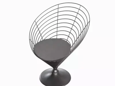 Wire Cone Chair 04 3D model