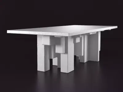 Primitive Table 3D model