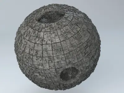 Sci-Fi Shapes - The Amulet Low-poly 3D model