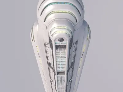 futuristic skyscraper 3D model order