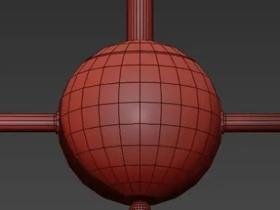 Bubble chandelier 3D model