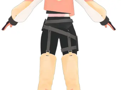 VTuber Low-poly 3D model