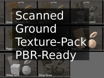 Scanned Ground Texture-Pack PBR Ready Texture