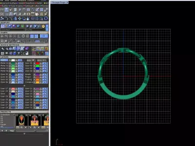Geometric Chain Ring 3D print model