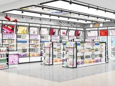  Makeup store 3D model 3D model