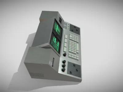 Retro Sci-Fi Panel 3D model