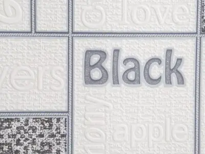 Monochrome Tea Labels Wallpaper Texture