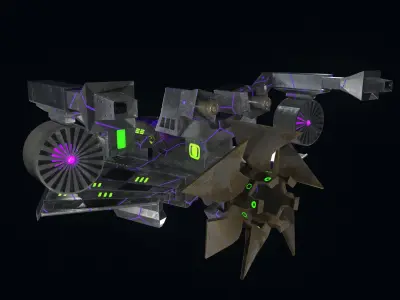Spaceship 3D model 13