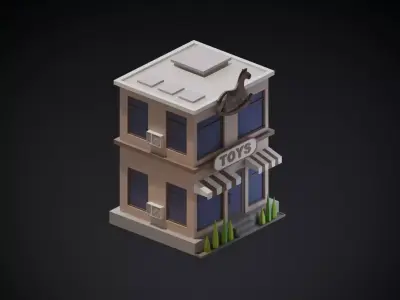 Toy Shop  Low-poly 3D model