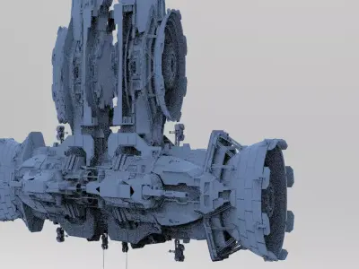 Sci-Fi Droid ship 7  3D model