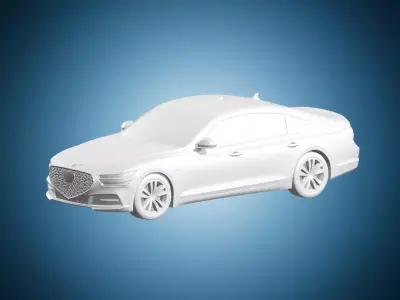 Genesis G80 Sedan Car 3D print model