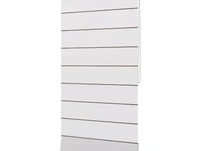 Flat White Blinds 3D model