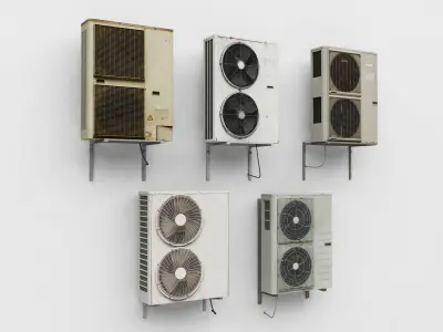 25 Air Conditioner Outdoor Units 3D model