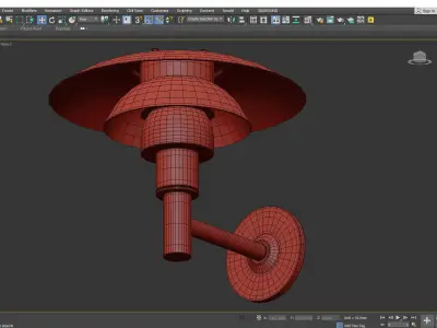 Louis Poulsen Wall Lamp Low-poly 3D model