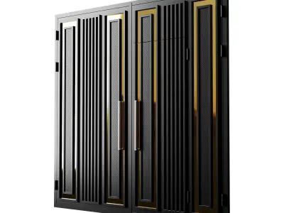 Gate black loft premium 3D model