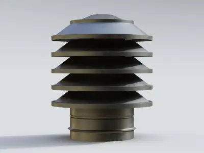 Roof Vent 05 Low-poly 3D model