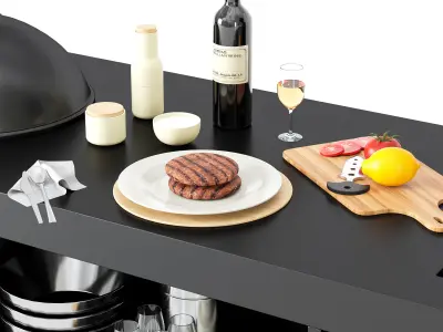 Barbecue 55 3D model