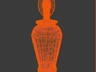 Window Handle Marble  3D model