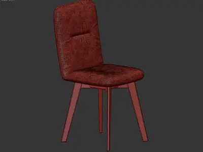 chair NAVIGLI Marron clair 3D model