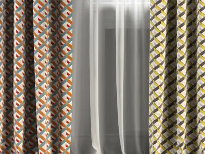 Curtain Set 171 3D model