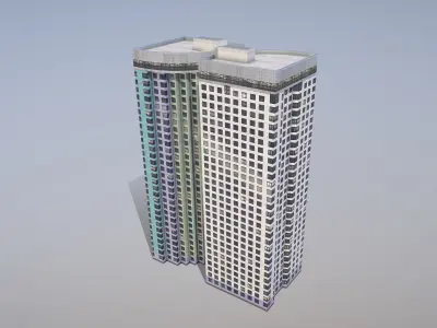 MSK Building 22 Low-poly 3D model
