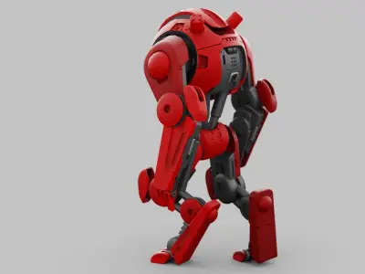 COMBAT DROID OZ-200  RIGGED 3D model