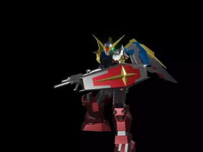 TheMechaNoid 4 gundam robot 3D model