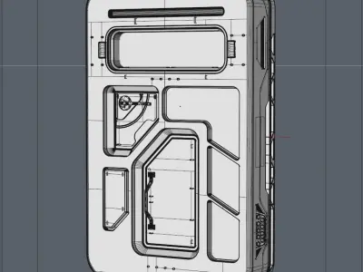 Scifi Spacestation Door 3D Model 3D model