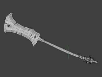 Warrior Cleaver Low-poly 3D model