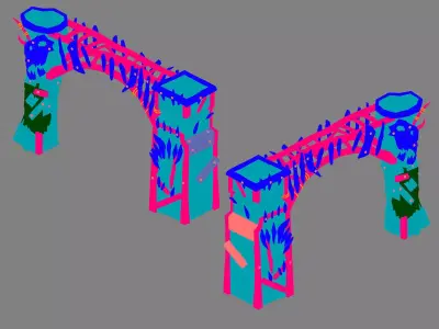 Steam Port - Gate 02 3D model