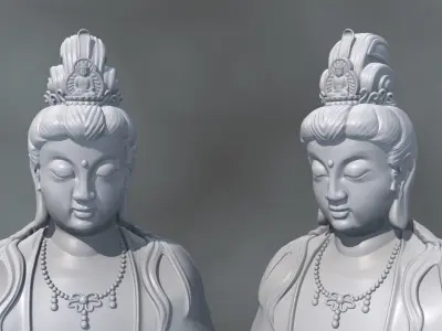 GUAN YIN Buddha 3D model