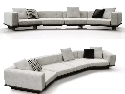 Dylan sofa by minotti 3D model