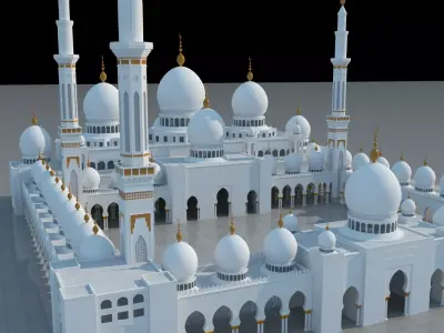 Sheikh Zayed Grand Mosque 3D Model 3D model